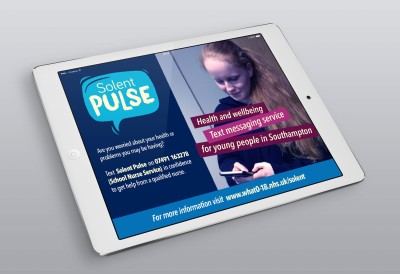 Solent Pulse brand shown on iPad screen