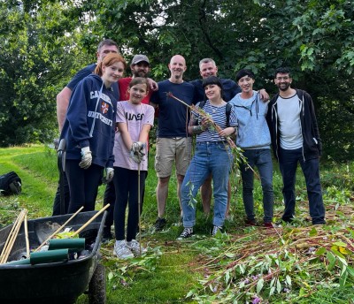 Frank Team on volunteering day