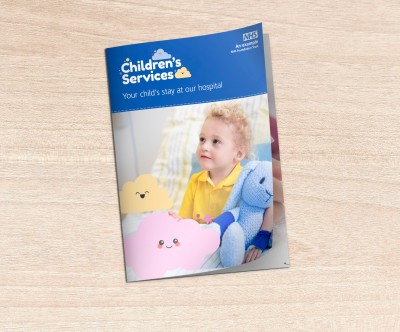 Brochure design example for children's services